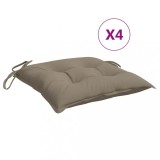 Cumpara ieftin Perne de scaun, 4 buc., gri taupe, 40x40x7 cm, textil oxford