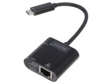 Adaptor USB Fast Ethernet USB 3.0 Negru 10/100/1000Mbps