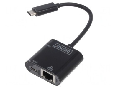 Adaptor USB Fast Ethernet USB 3.0 Negru 10/100/1000Mbps foto