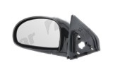 Oglinda exterioara Kia Cerato (Fe), 04.2004-08.2008, partea Stanga, culoare sticla crom , sticla convexa, cu carcasa neagra, cu incalzire, ajustare e
