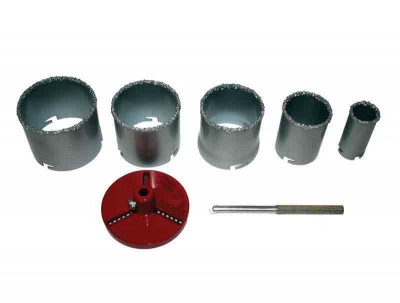 Set 7 carote pentru placi ceramice 33-83mm, Raider 157714 foto