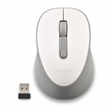 Mouse wireless NGS Dew White, 1600dpi, silent click, alb