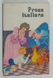 PROSA ITALIANA , antologie de MARIANA ADAMESTEANU , TEXT IN LIMBA ITALIANA , NOTE IN LIMBA ROMANA , 1977 , PAGINA DE TITLU CU FRAGMENT LIPSA *
