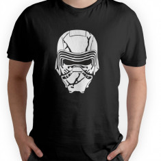 Tricou personalizat barbat "KYLO REN HEAD", Negru, Bumbac, Marime XL