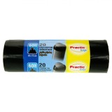 Saci Menajeri Practic Bags, 60L, Set 20 Bucăți, Negru, Capacitate 60L