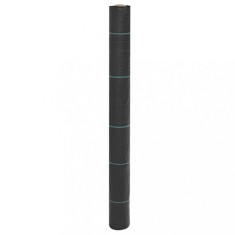vidaXL Membrană antiburuieni, negru, 1x100 m, PP