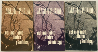 Marin Preda - Cel mai iubit dintre păm&amp;acirc;nteni - autograf dedicatie 3 volume 1980 foto