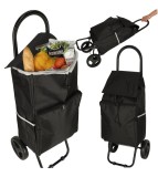 Carucior cumparaturi pliabil 95 cm negru