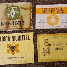 Lot etichete de vin: Babadag + Sarica Niculitel