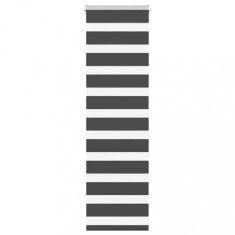 vidaXL Jaluzea tip zebra neagră lățime țesătură 45,9 cm poliester