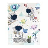 Cumpara ieftin Sticker Perete Autocolant Astronauti in Spatiu - 05362