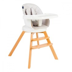 Scaun de masa 3 In 1 Juju Eat&amp;Twist, rotativ, 360 grade, Gri