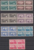 ROMANIA 1928 LP 81 - 10 ANI DE LA UNIREA DOBROGEI BLOCURI DE 4 TIMBRE MNH, Nestampilat