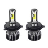 Cumpara ieftin Kit Becuri Auto H4 LED CANBUS, F2 COB-100w, 12000lm,9-32v, Universal