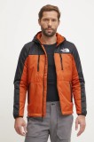 The North Face geaca Limbara Light barbati, culoarea portocaliu, de tranzitie, NF0A7WZX1I01