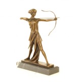 Zeita Diana - statueta din bronz pe soclu din marmura BJ-28, Religie