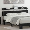 VidaXL Tăblie cap cu raft Stejar negru 180 cm Lemn compozit 859710