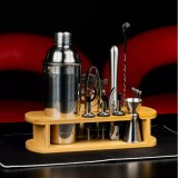 Set cocktail shaker pentru barmani, 16 piese , gri , Klausberg