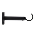Cumpara ieftin Consolă Galerie Simplă Deschisă Ext Fi28/11.5 Cm &ndash; Negru Mat Compoziție Fier Forjat