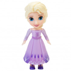 Frozen 2 Papusa Mini 8 Cm Elsa Rochie Mov foto