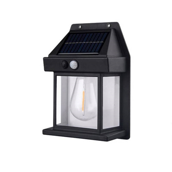 Lampa solara de exterior,IdeallStore&reg;, senzor de miscare si 3 moduri de lumina , 17 cm