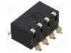 Intrerupator DIP, 2 pozitii, montare SMT, 4 sectiuni, OMRON OCB - A6SR-4101