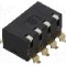 Intrerupator DIP, 2 pozitii, montare SMT, 4 sectiuni, OMRON OCB - A6SR-4101