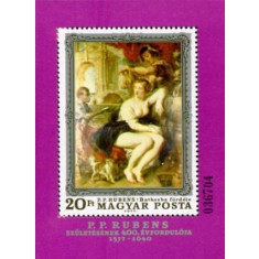Ungaria 1977 - pictura Rubens, colita neuzata