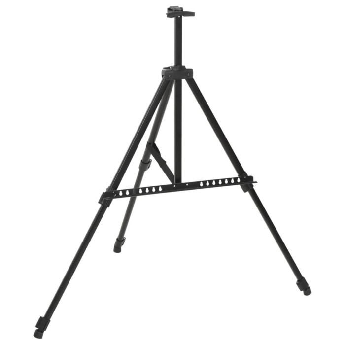 Gossi Șevalet de expunere reglabil, negru, metal