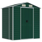 Cumpara ieftin Sopron de gradina, verde, 191x130x198 cm, otel galvanizat