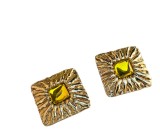 CERCEI CLIPS STATAMENT VINTAGE DIN METAL, JEAN PATOU Paris ANII&#039;80