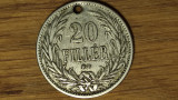 Ungaria - moneda de colectie - 20 filler 1894 -I Ferenc J&oacute;zsef- detalii f bune !, Europa