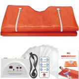 Termocuverta cu Infrarosu tip Patura pentru Sauna, LINOMAG&reg;, Ardere Grăsimi, Relaxare, Termoterapie si Detoxifiere, Materile de Siguranta in 5 Stratur