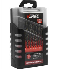 Set 25 burghie pentru metal 1-13mm HSS V05072 Verke