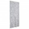 Perdea pentru insecte, alb si gri, 100x220 cm, Chenille