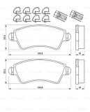 BOSCH 0 986 424 801 set placute frana,frana disc