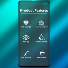 Folie de sticla Samsung Galaxy S10 Plus, Privacy Glass, folie securizata duritate 9H