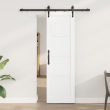 Ușă glisantă vidaXL cu set de accesorii &#039;ORKDAL&#039;Alb Lemn solid de pin, Ușă interioară vidaXL &#039;ORKDAL&#039;Alb 61x198,5x4 cm Lemn solid de pin