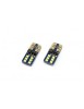 Set 2 bec led auto W5W Canbus T10 cu 12Smd UltraBright 12/24v, Amio