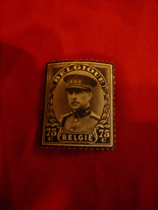 Serie de doliu Belgia 1934 - Regele Albert I , 1 valoare