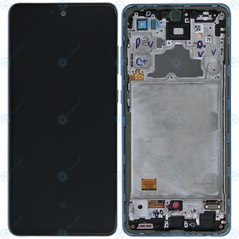Samsung Galaxy A72 4G (SM-A725F) Unitate de afișare completă albastru minunat GH82-25849B GH82-25460B foto