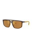 Emporio Armani ochelari de soare bărbați, culoarea maro, 0EA4248U