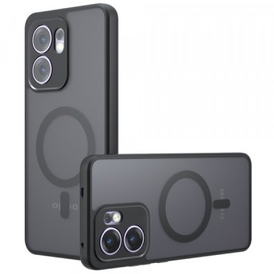 Husa MagSafe pentru Oppo Reno13 FS 5G / Reno13 F 4G / Reno13 F, Techsuit, PureFrost, Neagra foto