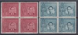 ROMANIA 1941 LP 142 III MOTA SI MARIN BLOCURI DE 4 TIMBRE MNH, Nestampilat