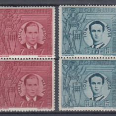 ROMANIA 1941 LP 142 III MOTA SI MARIN BLOCURI DE 4 TIMBRE MNH