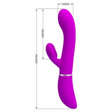 Pretty Love Clitoris - Vibrator Iepuras cu Functie de Ondulare, 21 cm, Orion