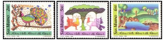 San Marino 1989 - Protectia naturii, serie neuzata