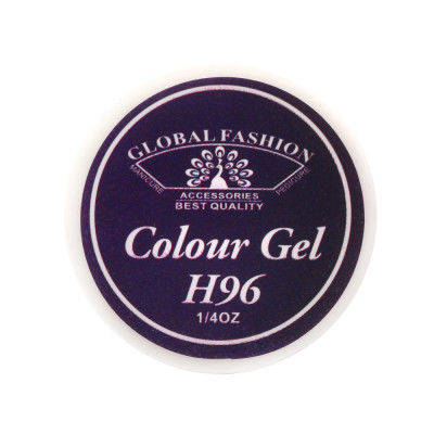 Gel color unghii, vopsea de arta, Noble Purple, Global Fashion, 5gr, H96 foto