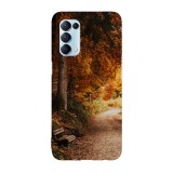 Husa compatibila cu Oppo A76 model Forest Autumn Path, Silicon, TPU, Viceversa, Transparent, Carcasa