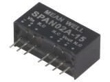 Convertor DC/DC 2W 9-18V 15V 134mA SIP8